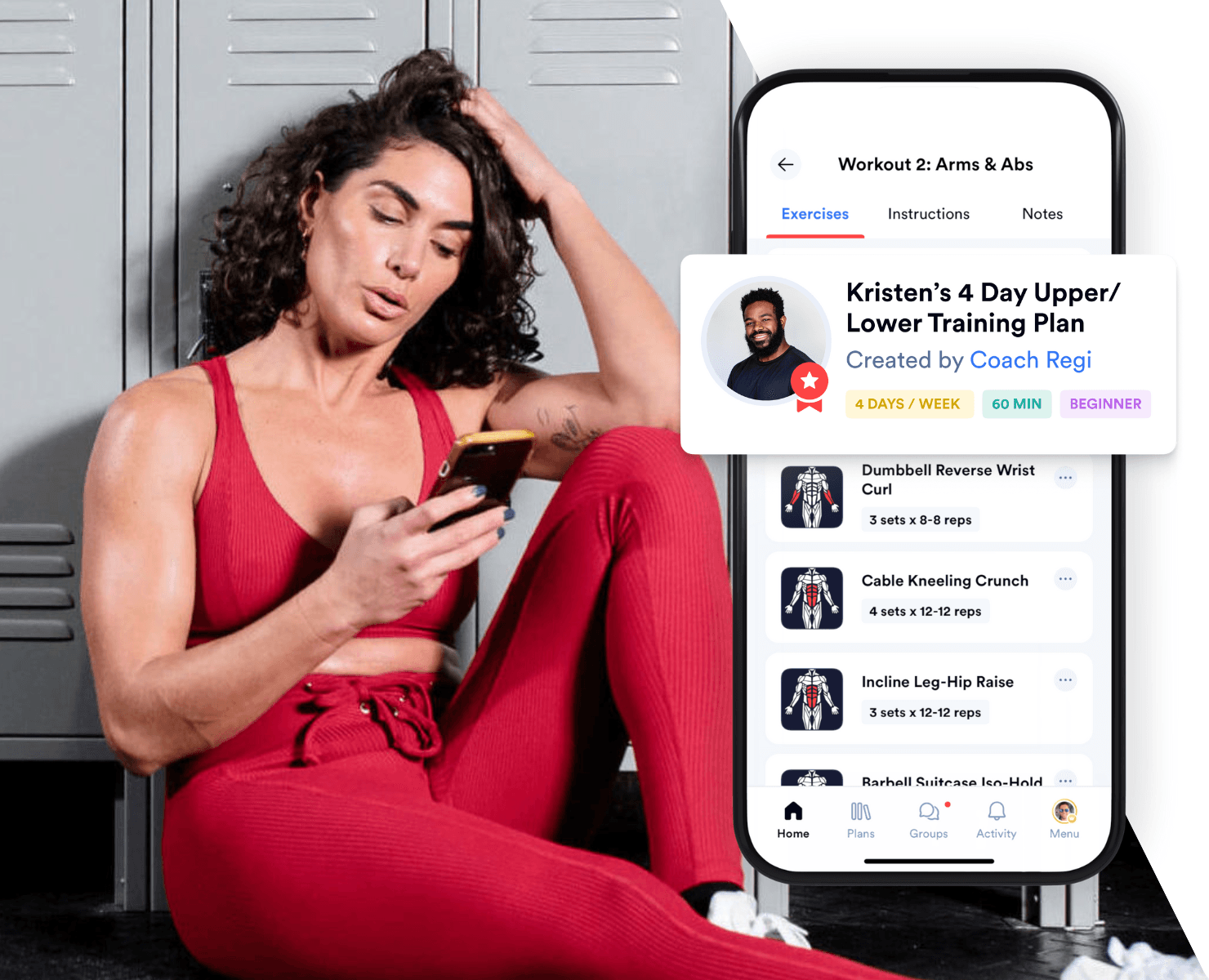 Plans section in app