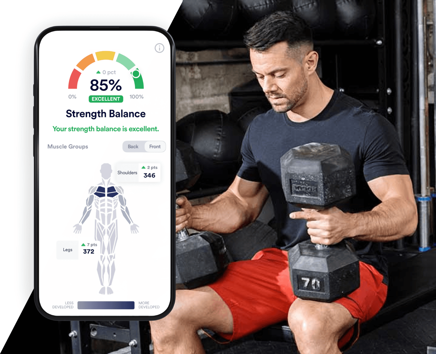 Strength Balance section in app